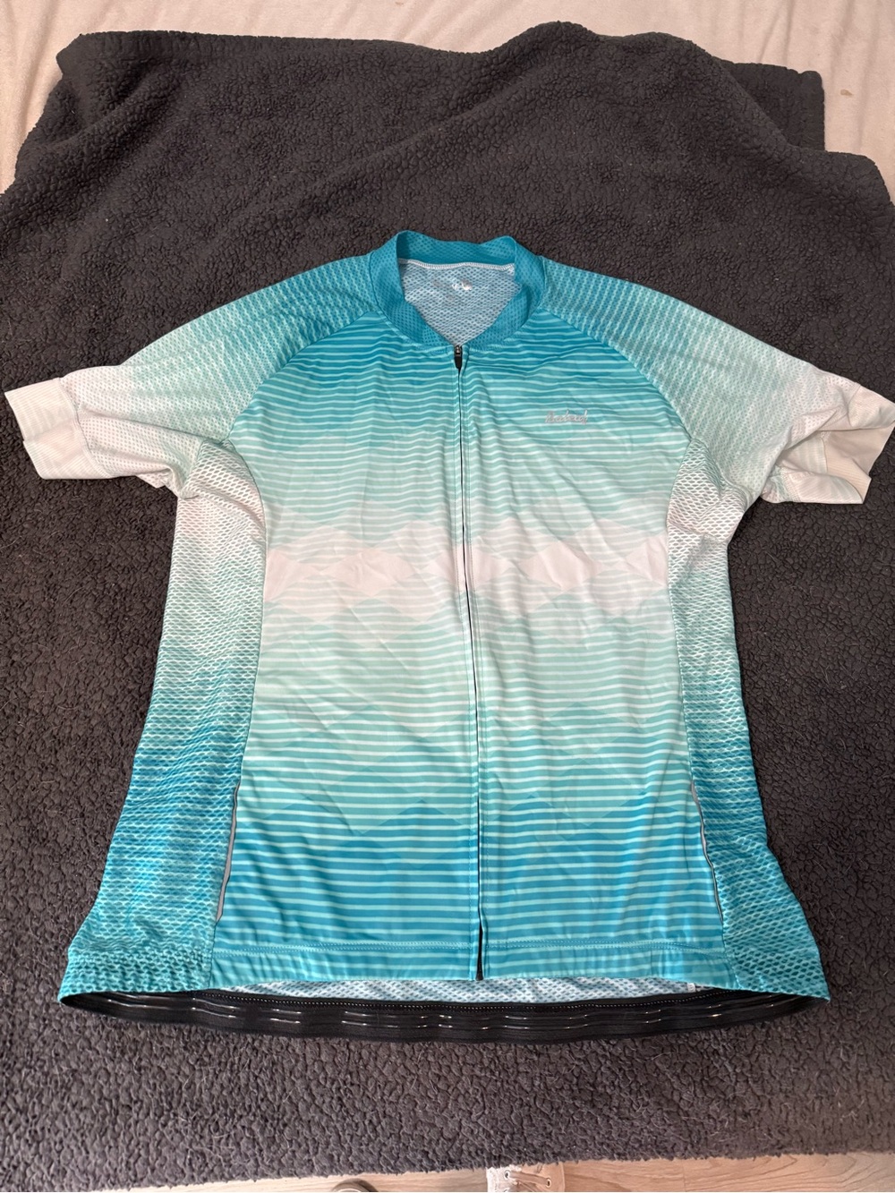 Baleaf Teal Mesh Cycling Jersey